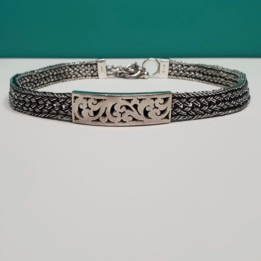 Lois Hill Choker Woven Chain Necklace - Picture 3 of 11